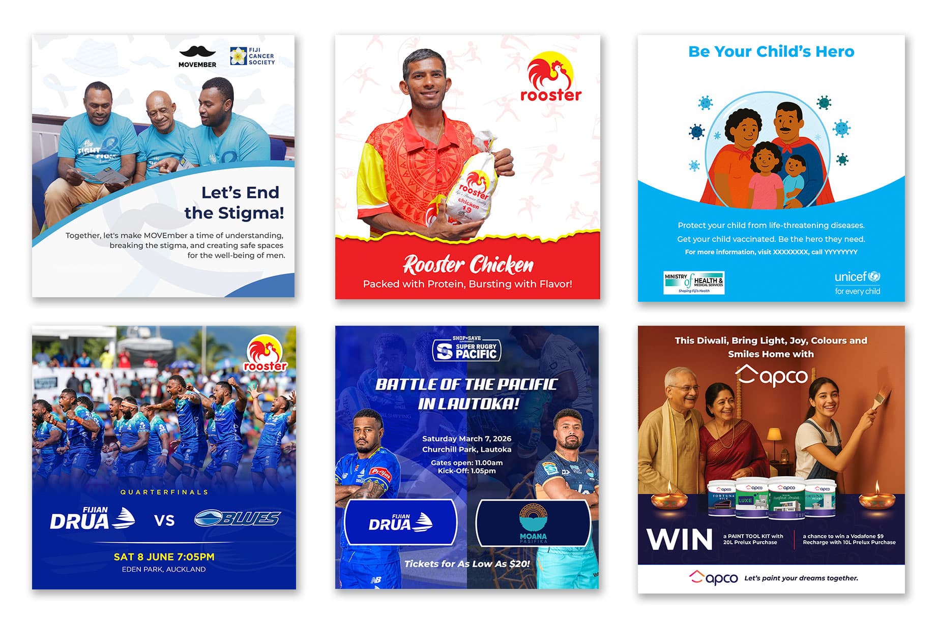 Various Social Media Tiles